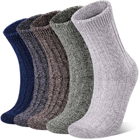 Wool Socks for Women, Winter Warm Stocking Stuffers Gifts for Women Cabin Crew H - Picture 7 of 7